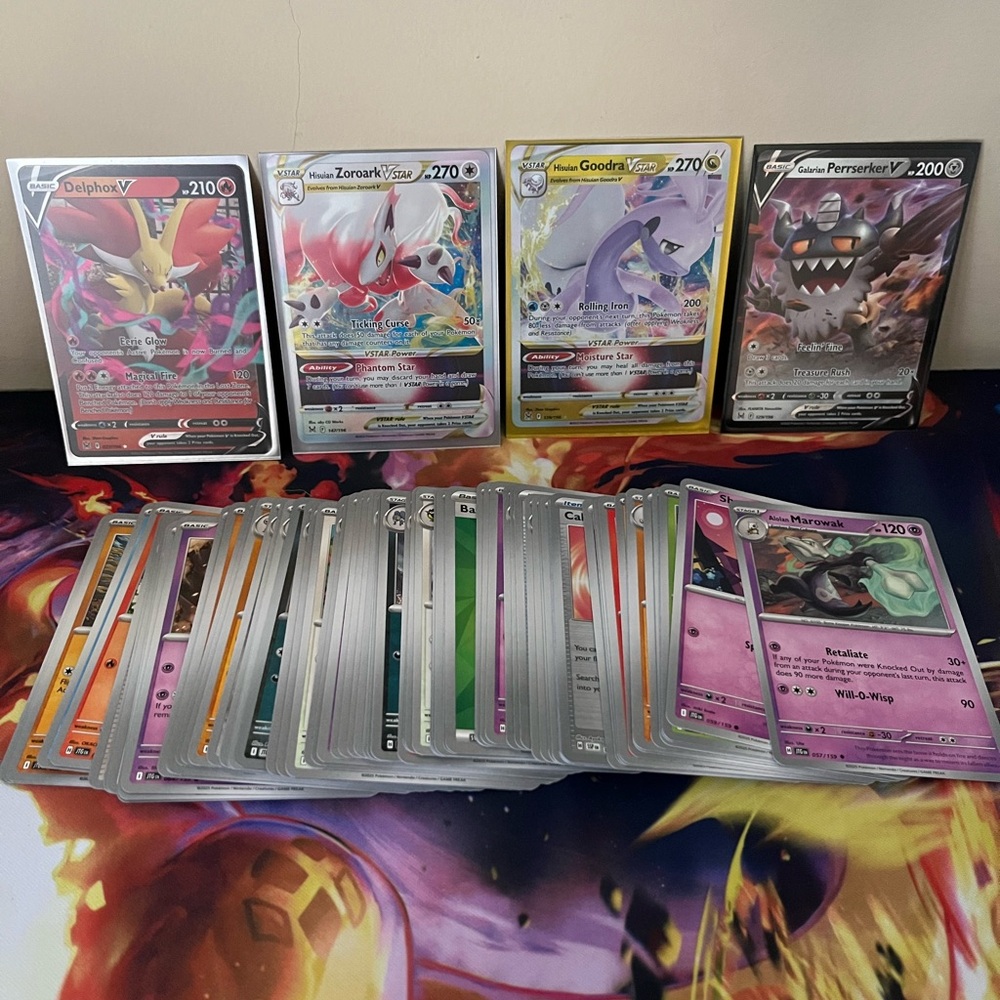 Pokémon Card Lot with V and VSTAR bundle